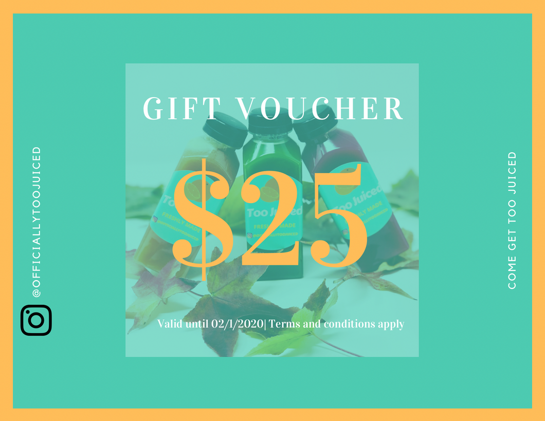 Too Juiced Gift Cards